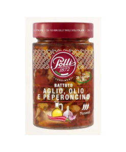 Polli mit Knoblauch und Paprika in Olivenöl